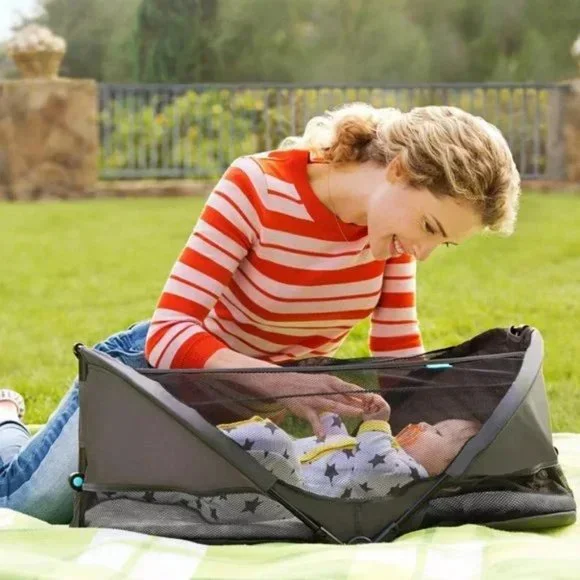 Infant Accessories Bundle - Travel Pod, Milestone Blanket & Car Seat Covers